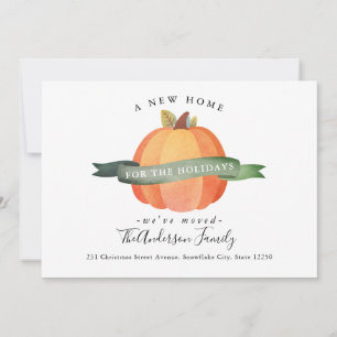 Faire-part Nouvelle Maison Thanksgiving Citrouille Moved Holi