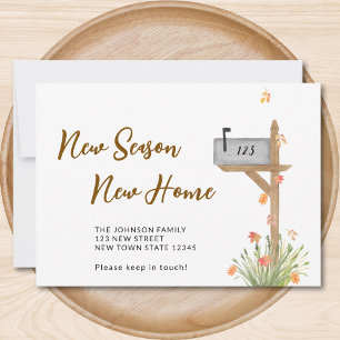 Faire-part Nouvelle saison Nouvelle maison Automne Automne Mo