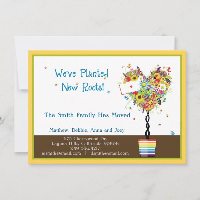 Faire-part Nouvelles racines (Devant)