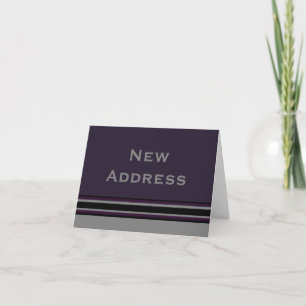 Faire-part Nouvelles rayures d'adresse