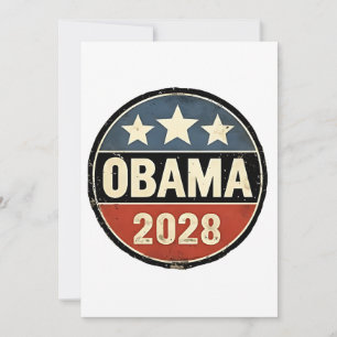 Faire-part Obama 2028 Élection américaine Politique