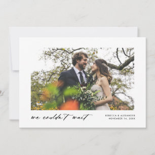 Faire-part On ne pouvait pas attendre Elopement
