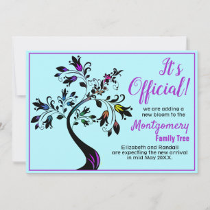 Faire-part On s'attend à ce qu'il s'agisse d'un bébé arbre à 