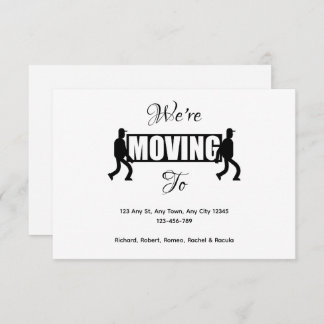 Faire-part On the Move New Home Announcement