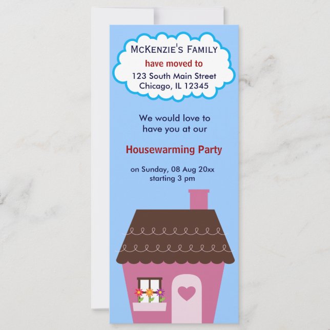 Faire-part Open House (Devant)