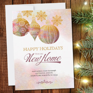 Faire-part Ornements de Noël Ma Nouvelle Maison Vacances Démé