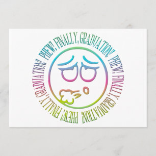 Faire-part Ouf ! En conclusion, obtention du diplôme !