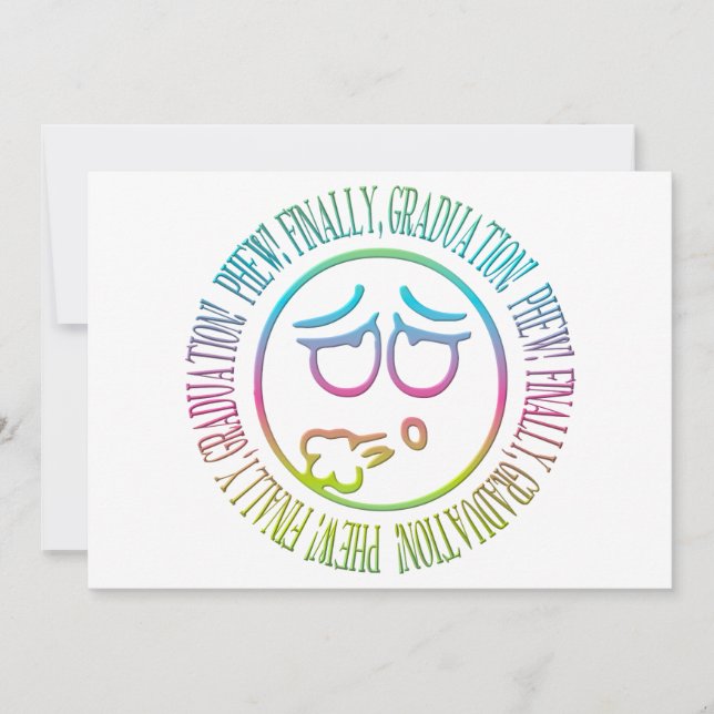 Faire-part Ouf ! Enfin, Graduation ! (Devant)