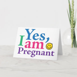 Faire-part Oui, je suis enceinte