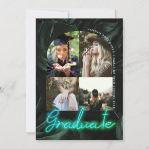 Faire-part Palmiers tropicaux Neon   Arched Graduation 4 Phot