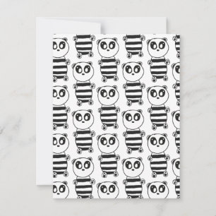 Faire-part Panda Kids