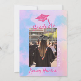 Faire-part Pastel Clouds Graduation Era Lover Parties scintil