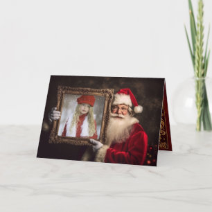 Faire-part Père Noël du Vieux Monde avec photo encadrée   Noë
