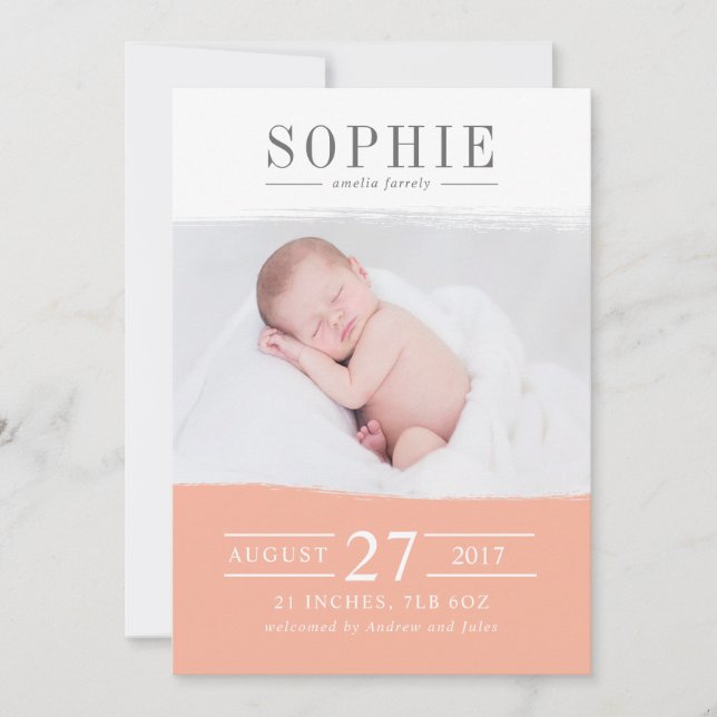 Faire-part perfection de pêche (Devant)