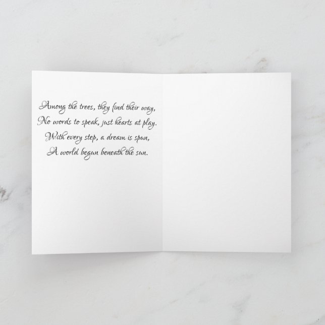 Faire-part Petits pieds. De grands rêves. (Intérieur)