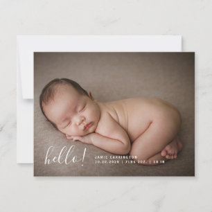 Faire-part Photo bébé Naissance moderne 3 Photo