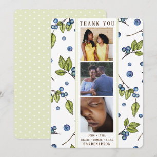 Faire-part photo Blueberry Merci