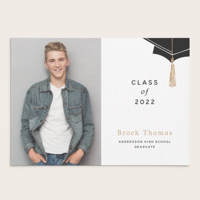 Faire-part photo de casquettes de fin d'études (Créateur téléchargé)