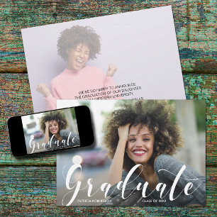 Faire-part photo de diplôme