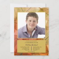 Faire-Part Photo de Feuilles Transparentes qui Tom