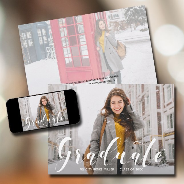 Faire-part Photo de fin d'études (Créateur téléchargé)