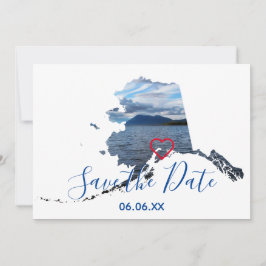 Faire-part Photo de forme Alaska Enregistrer la date