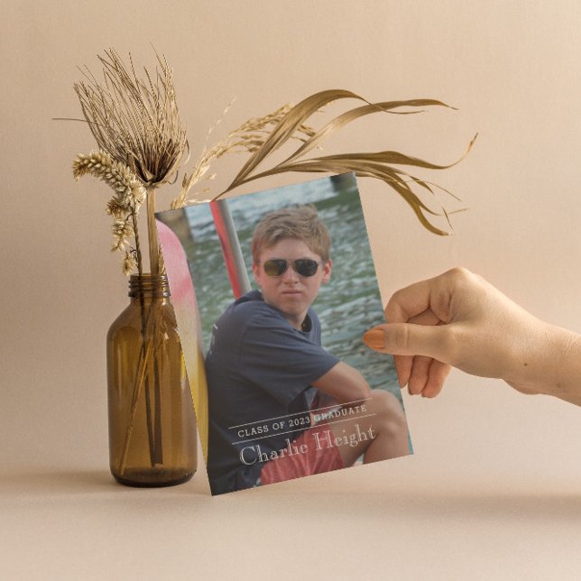 Faire-part photo de graduation classique (Créateur téléchargé)