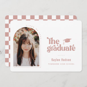 Faire-part Photo de graduation de type rétro