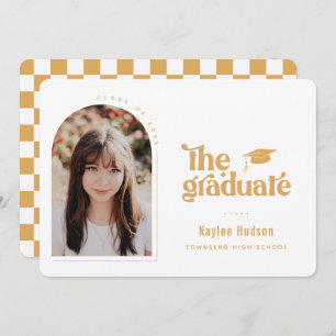 Faire-part Photo de graduation de type rétro