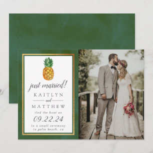 Faire-part Photo de la collection Mariage d'ananas tropicaux