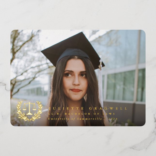 Faire-part photo de la Faculté de droit de Foil (Recto)