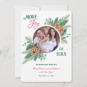 Faire-part photo de Noël de grossesse