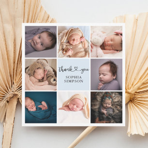 Faire-part photo de script de Merci