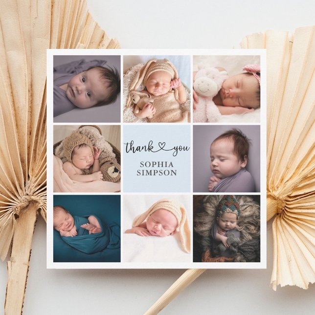 Faire-part photo de script de Merci (Créateur téléchargé)