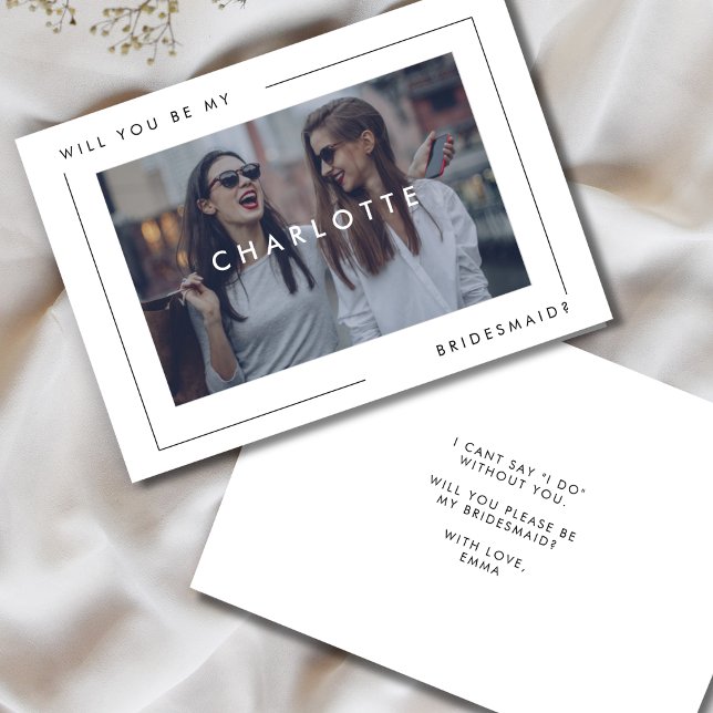 Faire-part Photo d'une proposition de servante minimale moder (Créateur téléchargé)