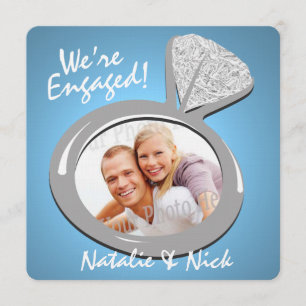 Faire-part photo fiançailles Ring