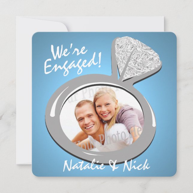 Faire-part photo fiançailles Ring (Devant)