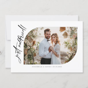 Faire-part Photo minimaliste juste mariée 