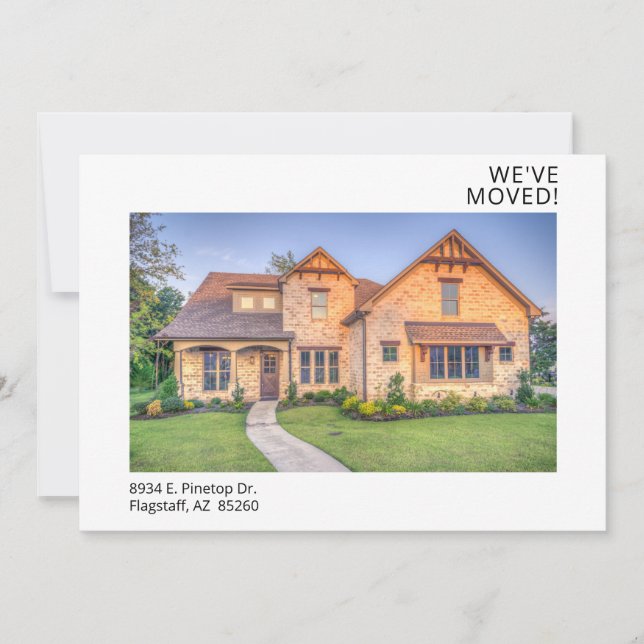 Faire-part Photo moderne Nouveau foyer (Devant)