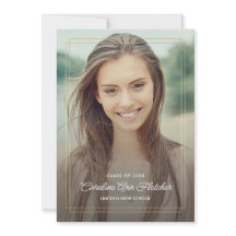 Photo personnalisée Moderne Floral Graduation Fair