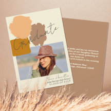 Photo simple moderne Boho Terracotta Graduation