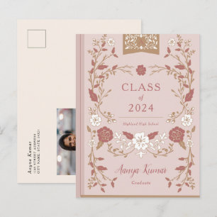 Faire-part photo vintage de la Bibliothèque