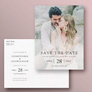 Faire-part Photo Wedding Enregistrer la date Carte postale