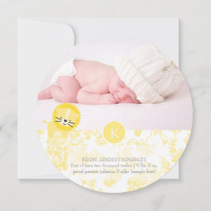 Faire-part PixDezines lion+toile