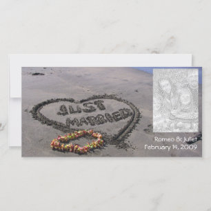 Faire-part Plage juste mariée