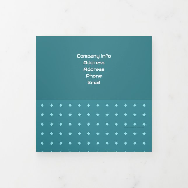 Faire-part pliée à trois lettres (Protection)