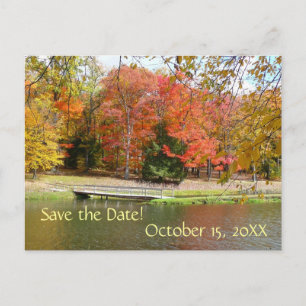 Faire-part Pont d'automne Enregistrer la carte postale Date
