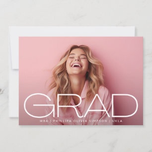 Faire-part Portrait de couverture foncé blanc Photo moderne