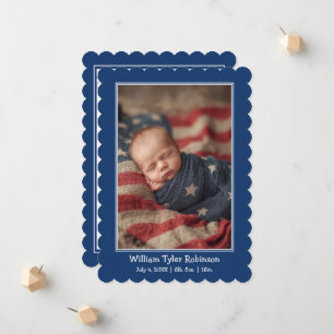 Faire-part Premier 4 juillet Chiot