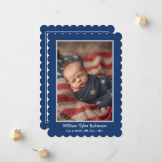 Faire-part Premier 4 juillet Chiot